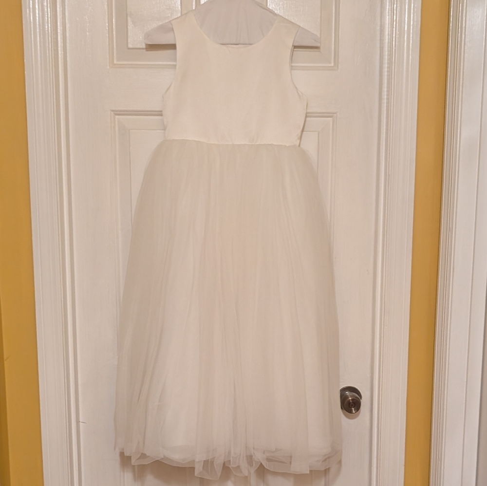Tip Top Kids Sleeveless Ivory Formal Dress